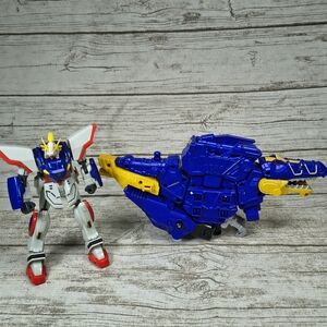 Lot Of 2 Power Rangers Dino Super Charge And Bandai Gundam Action Figures